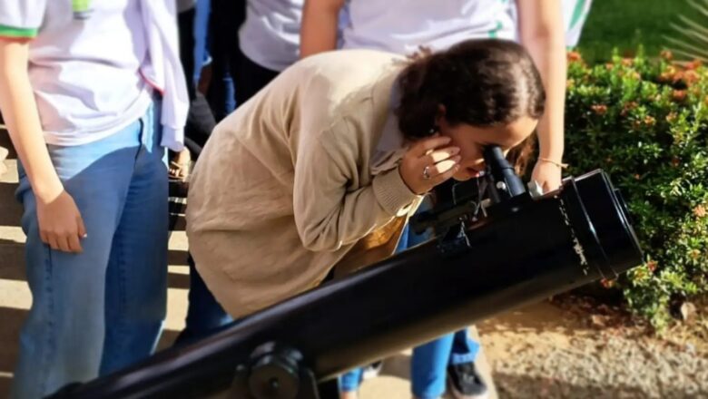Picos: IFPI usa telescópio caseiro para ensinar astronomia com observação do Sol