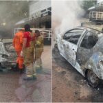 Carro pega fogo em avenida da zona Leste de Teresina; 3º caso em 24 horas