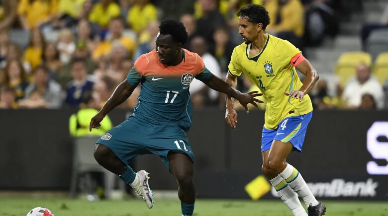 Seleção marca no último lance com Rayan e fica só no 1 a 1 com Austrália